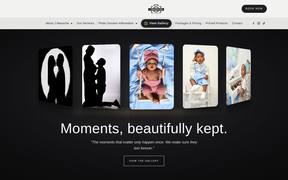 J Masocha Photography homepage